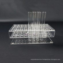 50 Holes Clear Acrylic Test Tube Display Rack/Plastic Tube Stand Holder